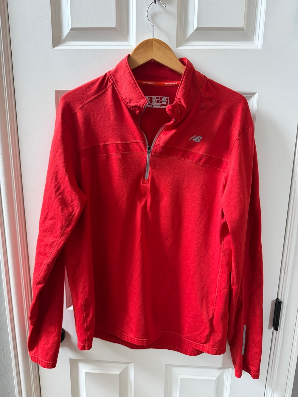 New Balance Men’s Red Quarter-Zip Pullover